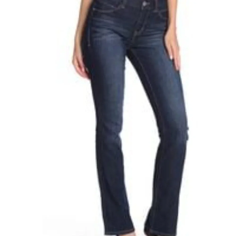 JAG DARK BLUE MID RISE BOOT LEG JEANS SIZE 4 - Picture 3 of 11